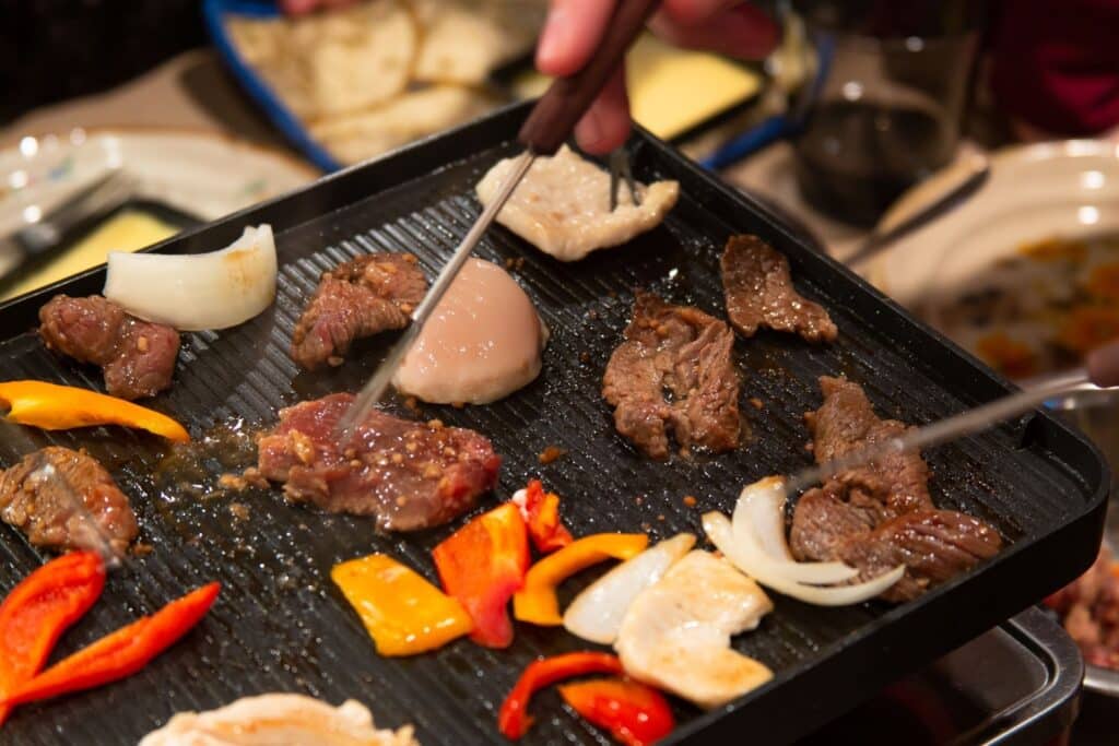 gourmet with meat and veggies
